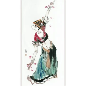Yang Xiaochun(1960)-Hand-Painted Chinese Ink- Grace in Motion - Picture 1 of 11