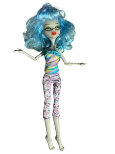 Monster High Ghoulia Yelps Dot Dead Gorgeous Doll 2008 Green Eyeshadow - Bild 1 von 3