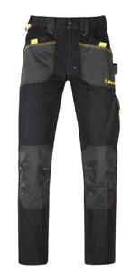 Pantaloni da lavoro Kapriol Slick Jeans Nero Multitasche Tasche Portaginocchiere