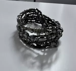Premier Design strand bracelet silver and brass - Picture 1 of 4