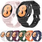 Silicone Watch Band Case For Samsung Galaxy Watch 4 44mm 40mm Strap Cover Set