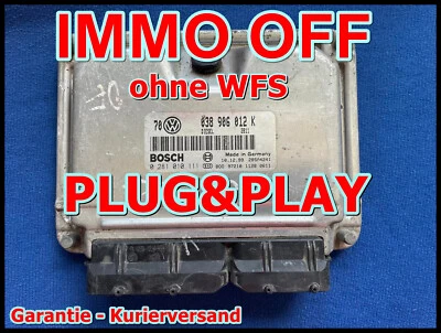 VW GOLF BORA 1.9 TDI IMMO OFF/PLUG&PLAY 0281010111 - 038906012K/ita - 2 giorni - Immagine 1 di 4