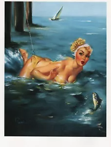 ARTIST / RUNCI PRINT / A RECORD CATCH / 1956 / 10" X 12" - Picture 1 of 1