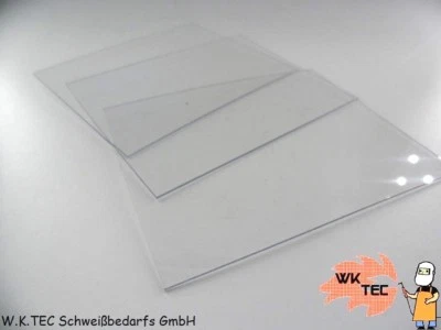 WK-TEC Vorsatzscheiben Schweißer Schutzglas 90 x110x 1,0mm Polycarbonat Schweißerhelm