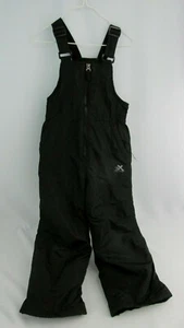 Kids Black Snow Pants Bib Overall ZeroXPosur Size 4/5 - Picture 1 of 4