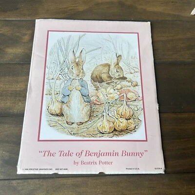 Impresión artística The Tale of Benjamin Bunny Beatrix Potter 1995 8x10 decoración de guardería  Foto 1 de 4