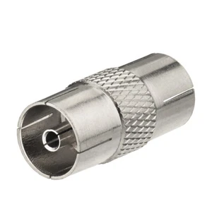 FM Antenne Adapter Stecker TV Koaxialkabel TV PAL Buchse auf Buchse Buchse - Bild 1 von 3