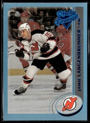 2002-03 O-Pee-Chee premeir blue Jamie Langenbrunner 077/500 #170 H3R2H - Image 1 of 2