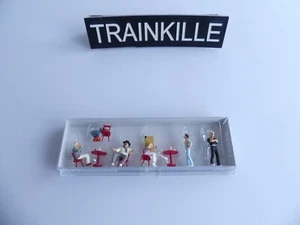 PREISER HO 1: 87 / 10349 PERSONNAGES AU CAFE - Foto 1 di 3