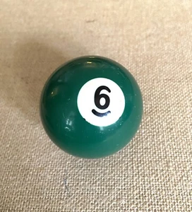 Vintage Replacement Legacy #6 Billiard Pool Ball 2 1/4" Diameter - Picture 1 of 3