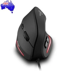 ZELOTES T20 USB Wired Vertical Optical 4 Gear 3200 DPI 6 Buttons Gaming Mouse - Picture 1 of 12