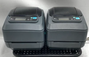 LOT OF 2 Zebra GX420T Thermal Transfer Barcode Label Printer USB Ethernet PARTS - Picture 1 of 10