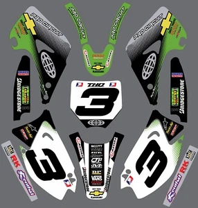 Graphics for 2003-2012 Kawasaki KX KX 250 KX250 Decal Pro Circuit Green Black - Bild 1 von 1