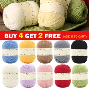 50g/balls Wool Yarn DK Double Knitting Yarn / Acrylic Wool - Picture 1 of 21