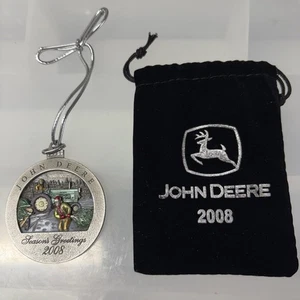 #13 in Series -- 2008 John Deere Pewter Christmas Ornament -- JD 60 Tractor - Picture 1 of 2