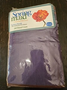 Dos fundas de almohada estándar Spring Maid vintage 200 hilos sin percal de hierro - Imagen 1 de 6