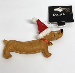 Felt Dachshund Hanging Tree Decoration - Picture 1 of 1