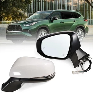 Left Driver Side Mirror Fits 2020-2025 Toyota Highlander with Power Glass, Heate - Bild 1 von 6