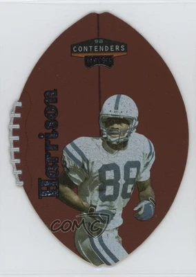 1998 Playoff Contenders Leather Footballs Silver Marvin Harrison #36 HOF - Image 1 of 2