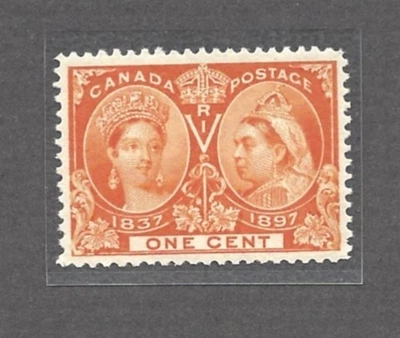 Canada Stamp #51, 1897 Victoria Jubilee, 1 Cent Orange, MNH, VF, CV $120.00 - Image 1 of 2