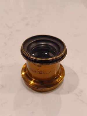 Antique Large Format Camera Lens Brass Made In Germany  Brass. For Parts Only ! - Image 1 of 4