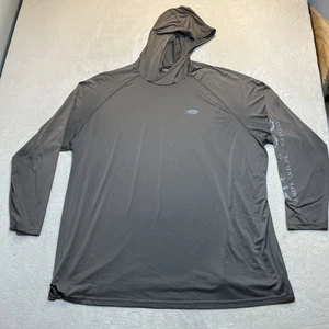 AFTCO Hoodie Men’s 4XL Brown AFTECH Performance Fishing Lightweight Pullover - Picture 1 of 14