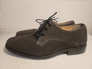 Hush Puppies Men's Suede Oxfords Charcoal Grey Size 11M - Picture 1 of 5