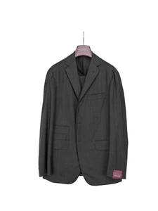 $2500 SARTORIA PARTENOPEA NAPOLI Handmade Gray Suit Wool 140's  38 US / 48 EU 7R - Picture 1 of 8