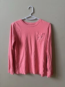 Vineyard Vines hot Pink Long Sleeve 100% Cotton Tee, Girls Sz Large (14) - Picture 1 of 7