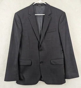 Express men sz 38R Blazer Jacket gray lined wool blend 0905 - Picture 1 of 8