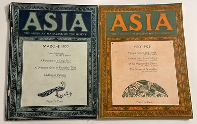 Asia The American Magazine Of The Orient March and May 1922 Great Photos - Image 1 of 4