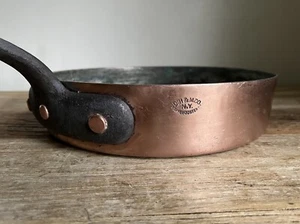 Antique Duparquet Copper Saute Pan DH&M CO 43 & 45 Wooster St – 28cm - 3.2mm - Picture 1 of 10