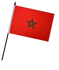 Morocco Hand Flag (9" x 6") - Picture 1 of 3