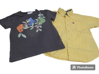 Lote de 2 camisetas TOMMY BAHAMA talla 4T para niños + camisa de vestir de verano TOMMY HILFIGER Foto 1 de 4