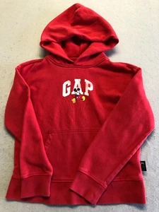 Gap Kids Sweatshirt Youth Size Large Mickey Mouse Disney Red Fleece Hoodie - Picture 1 of 5