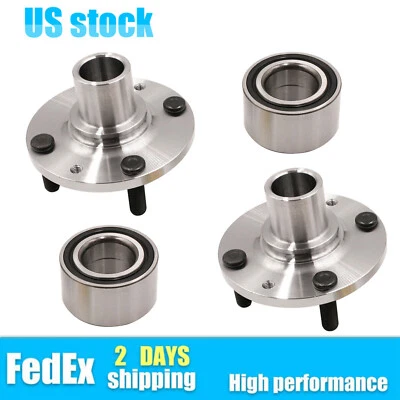 2PCS Front Wheel Hub & Bearing Fits Mazda Protege ;Ford Escort ;Mercury Tracer Foto 1 de 4