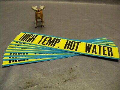 Brady High Temp Hot Water Pipe Marker Lot Of 8 • 24.47£