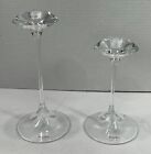 2 Kosta Boda Kjell Engman Fanfare Taper Candle Holders With Stickers & Signed