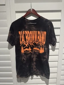 Zac Brown Band Shirt Mens Medium Brown Acid Wash Spellout Logo Concert. NWT. - Picture 1 of 7