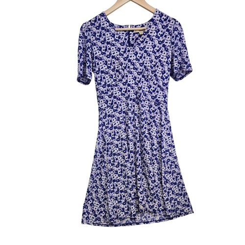 Abito Michael Michael Kors aderente e svasato garofani stampa floreale scollo a V donna S