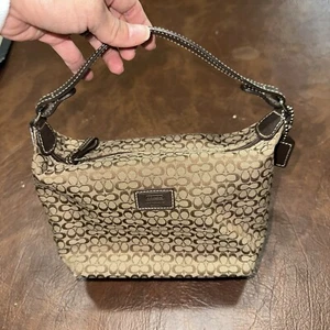 Coach Vintage Y2K Mini Signature Slouchy Hobo Pochette Purse - Picture 1 of 4