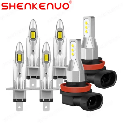 Combo de faros LED altos/bajos + bombillas antiniebla 6000 k para Acura RSX 2004 2003 2002 Foto 1 de 4