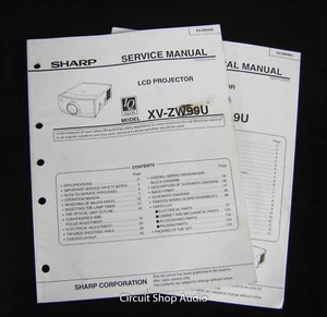 Original Sharp XV-ZW99U LCD Projector Technical & Service Manual - Picture 1 of 2