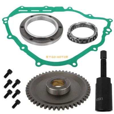 Starter Clutch Starter 49T Gear Flywheel Puller For Yamaha  Grizzly 700 2007-24 - Image 1 of 4