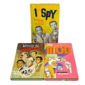 Whitman TV Adventures Lot Of 3 Mod Squad, Mission Impossible And I Spy - Picture 1 of 17
