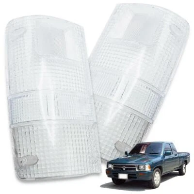 Set Clear Rear Tail Lamp Lens For Toyota Hilux LN85 MK3 MTX Pickup 1989 - 1997 Foto 1 de 4