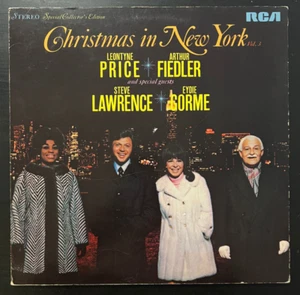 Christmas In New York Vol.3 Vinyl LP 1969 Eydie Gorme Steve Lawrence Fiedler - Imagen 1 de 5