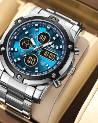 Relojes Hombre Original Multifuncional para Hombre Impermeable Luminoso Alarma Relojes Foto 1 de 4