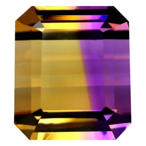 12.08 ct Grand looking Octagon (13 x 11 mm) Brazil Purple and Yellow Ametrine - Picture 1 of 1