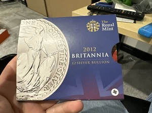 2012 Britannia 1 oz moneta d'argento lingotto in confezione Royal Mint (21819) - Foto 1 di 4